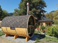 Saunafass aus Arve oder Zirbenholz