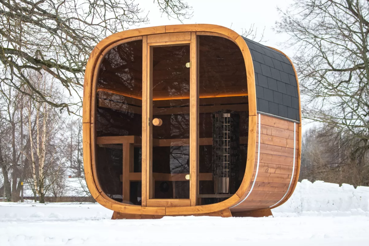 Round Cube Sauna
