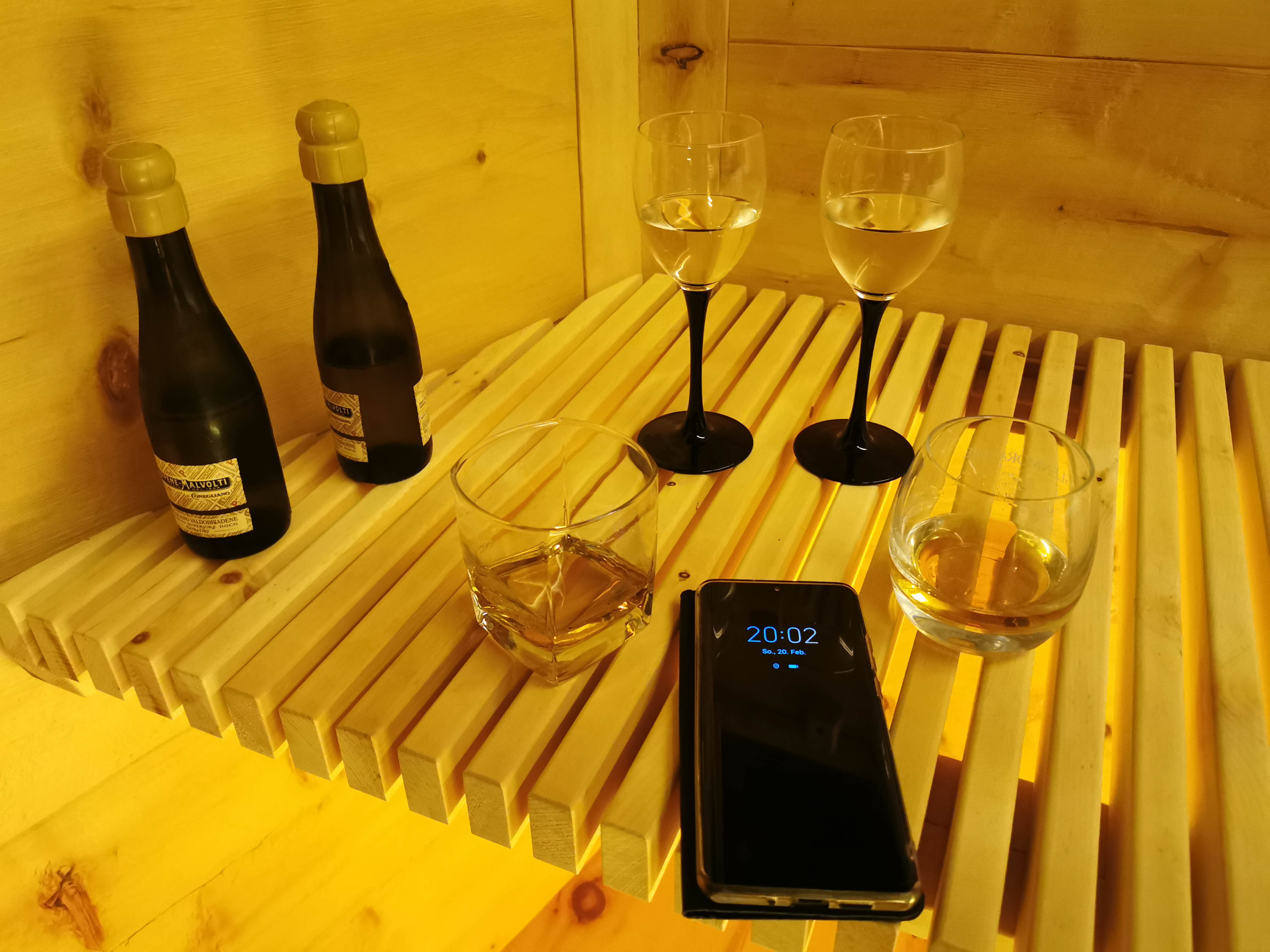 Sauna aus Zirbe