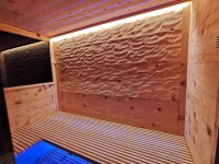 Sauna aus Arve oder Zirbe auf Mass