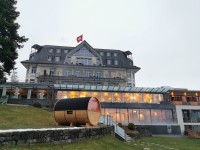 Aussen-Sauna aus Arve für Hotel 